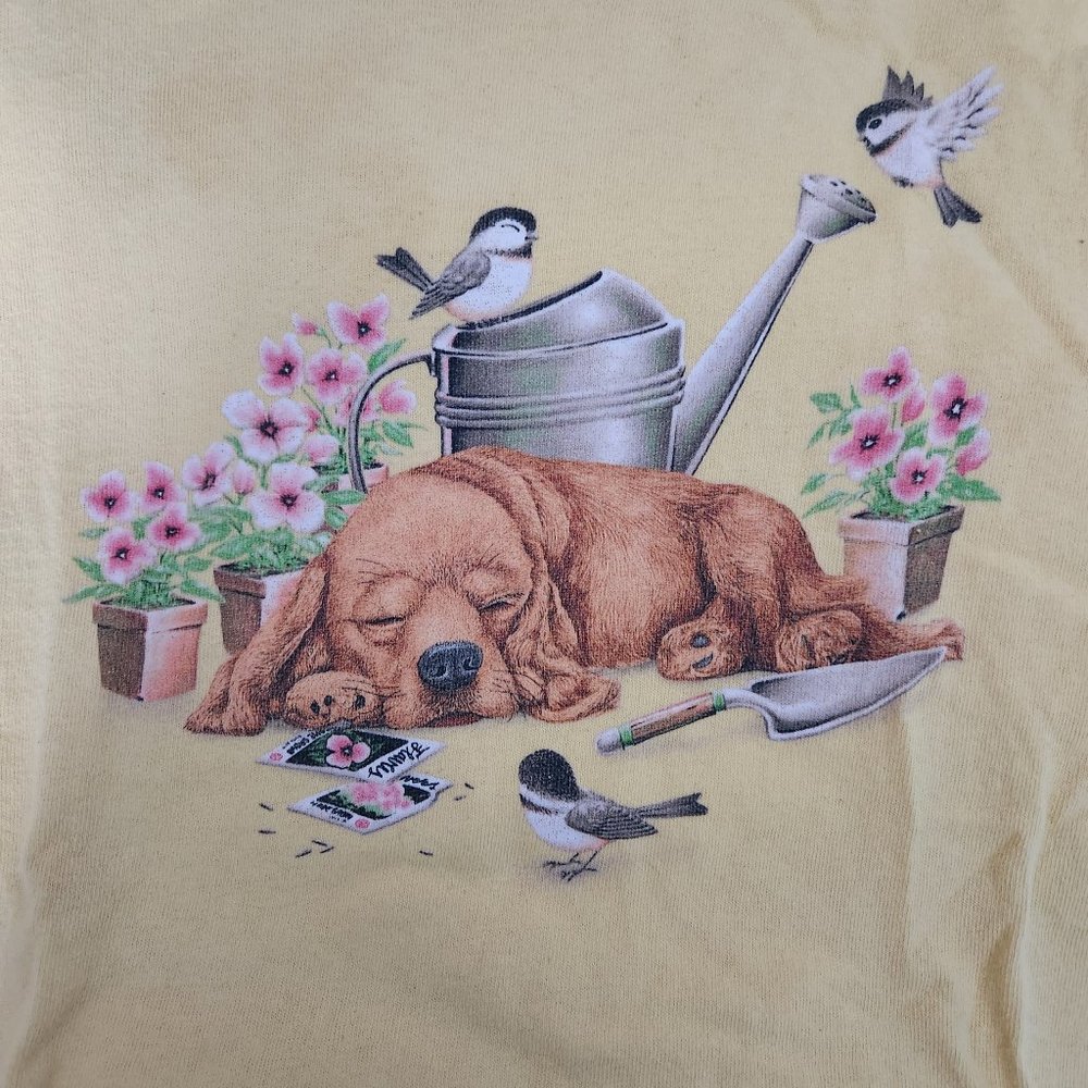 Pretty Puppy Cute Yellow Tshirt